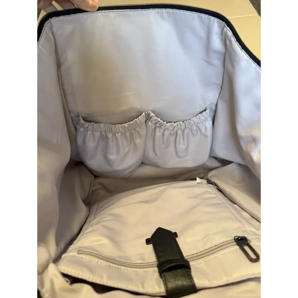 BetaBrand Big Travel Bag Tote Leather Canvas Black Overnight Carry On Backpack - Picture 8 of 9